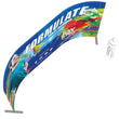 Load image into Gallery viewer, 20ft Formulate Master Horizontal Curve 10ft Tall Tradeshow Fabric Backwall