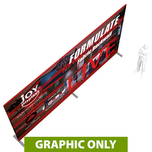 GRAPHIC ONLY - 20ft Formulate Master Straight 10ft Tall Tradeshow Fabric Backwall Replacement Graphic