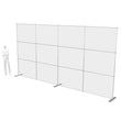 Load image into Gallery viewer, 20ft Formulate Master Straight 10ft Tall Tradeshow Fabric Backwall