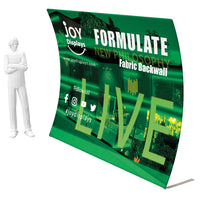 10ft Formulate Master VC1 Vertical Curve Fabric Backwall