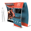 Load image into Gallery viewer, 10ft Formulate Master VC7 Vertical Curve Fabric Backwall