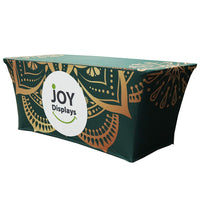 Full Color 6 Ft. Stretch Table Throw - Custom Dye-Sub Print