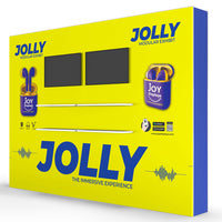 10 Ft. Jolly Exhibit Configuration B - Double-Sided - Monitor Mounts and Shelving