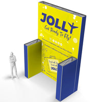 15 Ft Tall X 10 Ft Jolly Exhibit Configuration F - Double-Sided