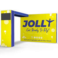 10 Ft. Jolly Exhibit Configuration C - Double-Sided - Bridge and Monitor Mount Convention Display