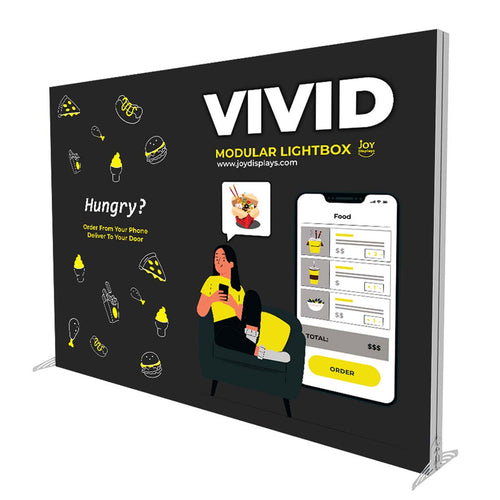 BACKLIT - 8ft VIVID Double-Sided Lightbox - Graphic Banner
