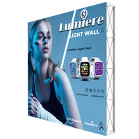 10ft X 10ft  Lumière Light Wall® Fabric Trade Show Exhibit Booth (No Lights)