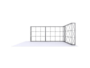 17.25 Ft Lumière Light Wall® 8 Ft Tall Configuration G - No Lights (Trade Show Exhibit Booth)