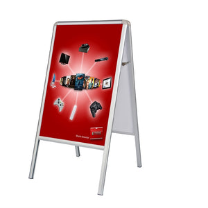 A-Frame Double-Sided Sidewalk Poster Sign with Vinyl Prints
