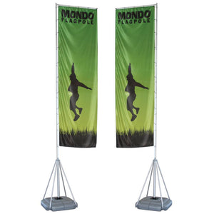 17' Mondo Flagpole Outdoor Flag Graphic Package