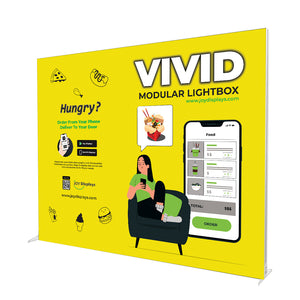 BACKLIT - 10ft VIVID Double-Sided Lightbox - Graphic Banner