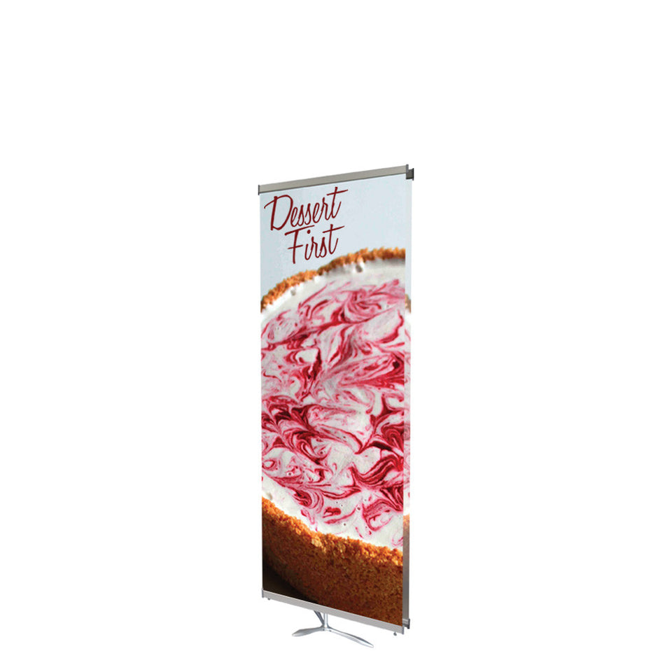 Ninja Star 23.5 In. Double-Sided Banner Stand Double-Sided Graphic Package