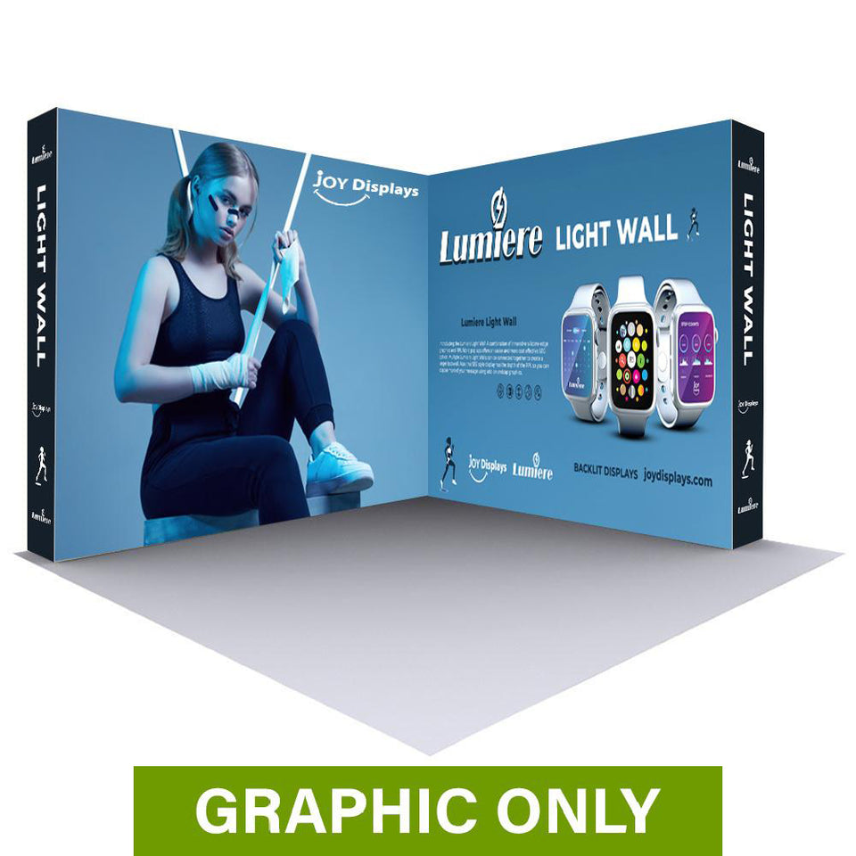 GRAPHIC ONLY - 10ft X 8ft Tall Lumière Light Wall® Configuration B - No Lights Replacement Graphic