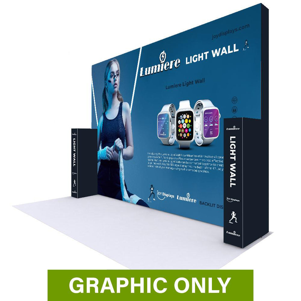 GRAPHIC ONLY - 20 Ft X 15ft Tall Lumière Light Wall® Configuration F - No Lights Replacement Graphic