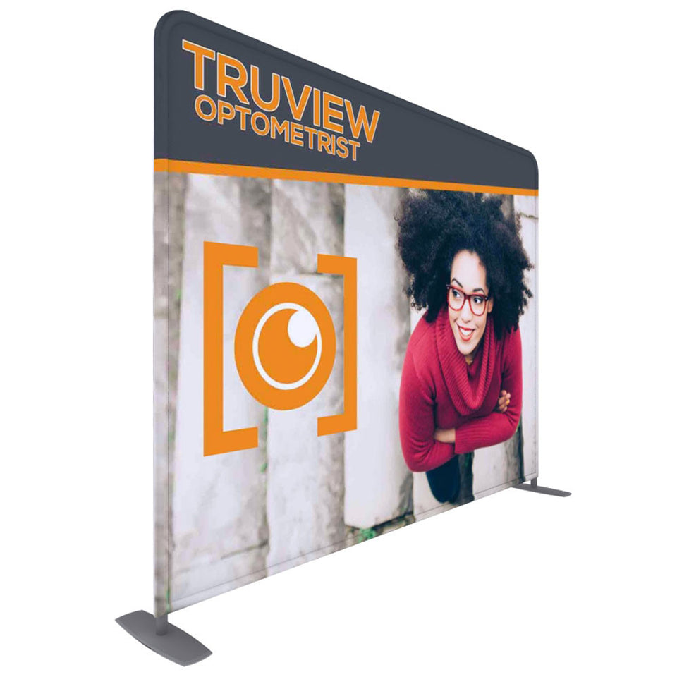 10 Ft. ONE CHOICE Fabric Display -  Straight Aluminum Tube Trade Show Exhibit Booth