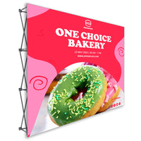 10 Ft. Fabric Pop Up ONE CHOICE Display - 89"H - Straight Trade Show Exhibit Booth