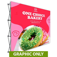  - GRAPHIC ONLY - 10 Ft. Fabric Pop Up ONE CHOICE Display - 89