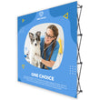 Load image into Gallery viewer, 8 Ft. Fabric Pop Up Display - 89&quot;H ONE CHOICE Straight Trade Show Exhibit Booth