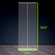 Load image into Gallery viewer, Floor Standing Sneeze Guard - 31.5&quot; W X 80&quot; H - Freestanding Roll Up Clear Shield