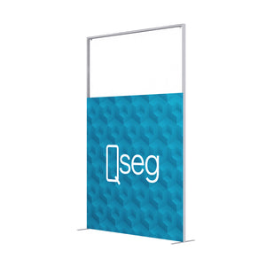 C-WALL Sneeze Guard Divider - 4.9' W X 7.4' H - Clear/Printed Partition