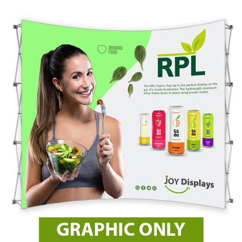 GRAPHIC ONLY - 10 Ft. RPL Fabric Pop Up Display - 89