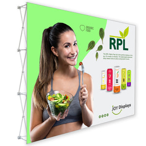 10 Ft. RPL Fabric Pop Up Display - 89H Straight Trade Show Exhibit Booth