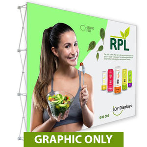 GRAPHIC ONLY - 10 Ft. RPL Fabric Pop Up Display - 89"H Straight Replacement Graphic