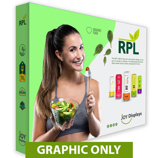 Rpl Graphics GRAPHIC ONLY - 10 Ft. RPL Fabric Pop Up Display - 89