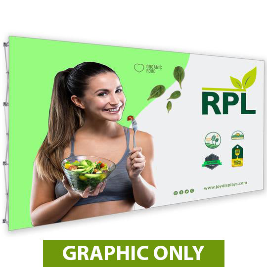 GRAPHIC ONLY - 15 Ft. RPL Fabric Pop Up Display - 89