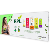 20 Ft. RPL Fabric Pop Up Display - 89"H Straight Trade Show Exhibit Booth