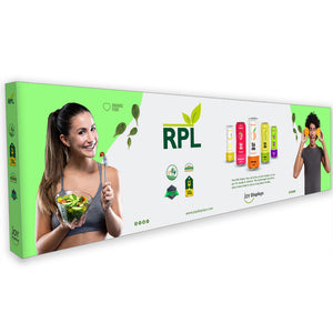 30 Ft. RPL Fabric Pop Up Display - 89"H Straight Trade Show Exhibit Booth