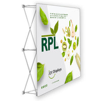 5 Ft. RPL Fabric Pop Up Display - 5'H Straight Graphic Package