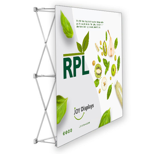 5 Ft. RPL Fabric Pop Up Display - 5'H Straight Graphic Package