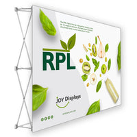 7.5 Ft. RPL Fabric Pop Up Display - 5'H Straight Trade Show Exhibit Booth