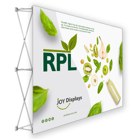 7.5 Ft. RPL Fabric Pop Up Display - 5'H Straight Trade Show Exhibit Booth