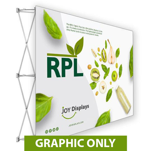 GRAPHIC ONLY - 7.5 Ft. RPL Fabric Pop Up Display - 5'H Straight Replacement Graphic