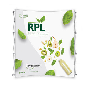 8 Ft. RPL Fabric Pop Up Display - 89"H Curve Trade Show Exhibit Booth