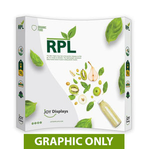 GRAPHIC ONLY - 8 Ft. RPL Fabric Pop Up Display - 89"H Curve Replacement Graphic