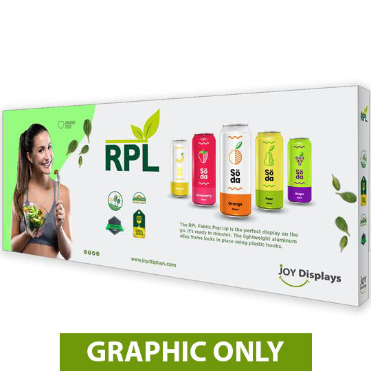 Rpl Graphics GRAPHIC ONLY - 20 Ft. RPL Fabric Pop Up Display - 89