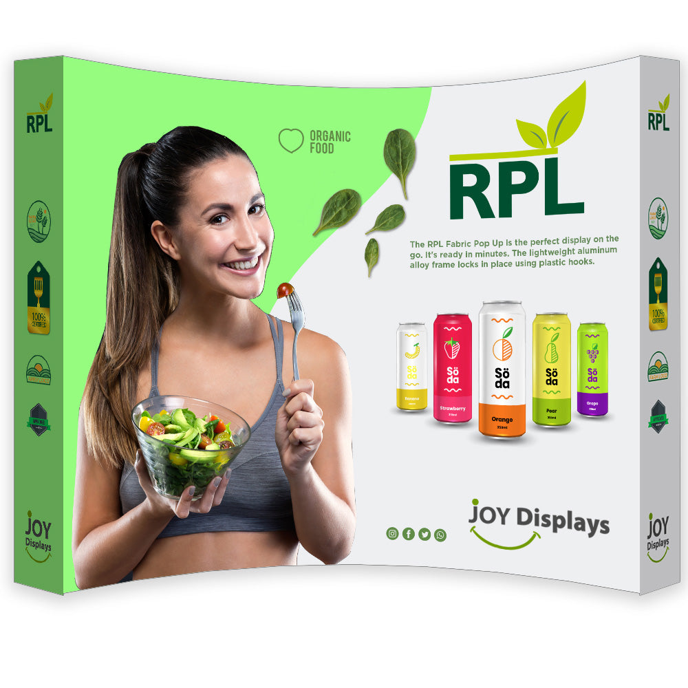 10 Ft. RPL Fabric Pop Up Display - 89