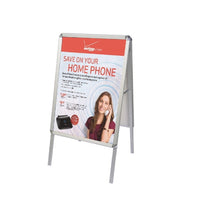 A-Frame Snap-Open Sidewalk Poster Stand with Vinyl Prints