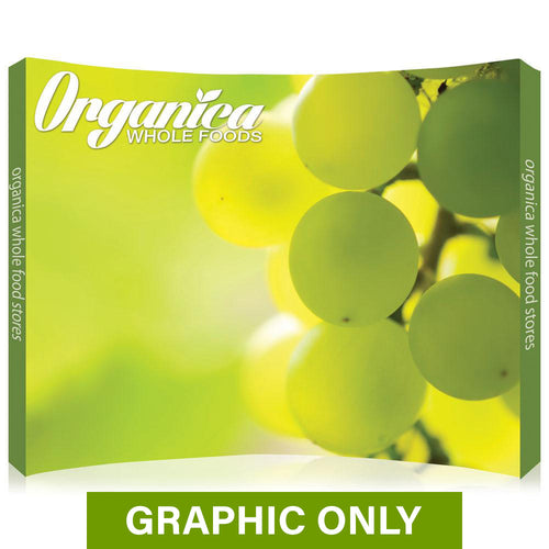 GRAPHIC ONLY - 10 Ft. Ready Pop Fabric Display - 8'H Large Curved Replacement Graphic