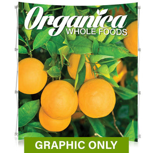 GRAPHIC ONLY - 8 Ft. Ready Pop Fabric Display - 8'H Medium Curved Replacement Graphic