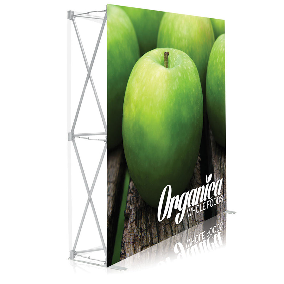 5 Ft. Ready Pop Fabric Display - 5'H Small Straight Graphic Package