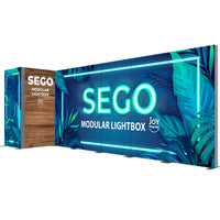 BACKLIT - 20 x 10 SEGO Modular Double-Sided Lightbox Display Configuration J