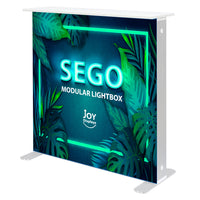 BACKLIT - 3.3 x 3.3ft. SEGO Modular Double-Sided Lightbox Counter