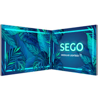 BACKLIT - 10ft L Shape SEGO Modular Double-Sided Lightbox Display Configuration B