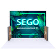 Load image into Gallery viewer, BACKLIT - 10ft x 7.4ft SEGO Modular Double-Sided Lightbox Display Configuration E