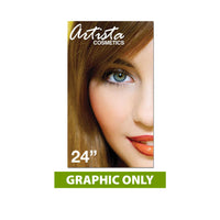 GRAPHIC ONLY - 24 In. SilverStep Tabletop Retractable Banner Super Flat Vinyl - Replacement Graphic