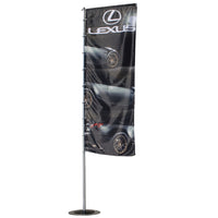 Splash Outdoor Banner Stand With 2.6 Ft. X 7 Ft. Single-Sided Graphic Package